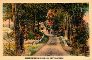New Hampshire Greetings From Colebrook 1946