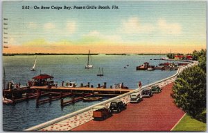 1949 Boca Ciega Bay Pass-A-Grille Beach Florida Municipal Pier Posted Postcard