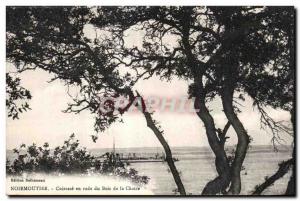 Postcard Old Noirmoutier Breastplate harbor Bois de la Chaize Boat