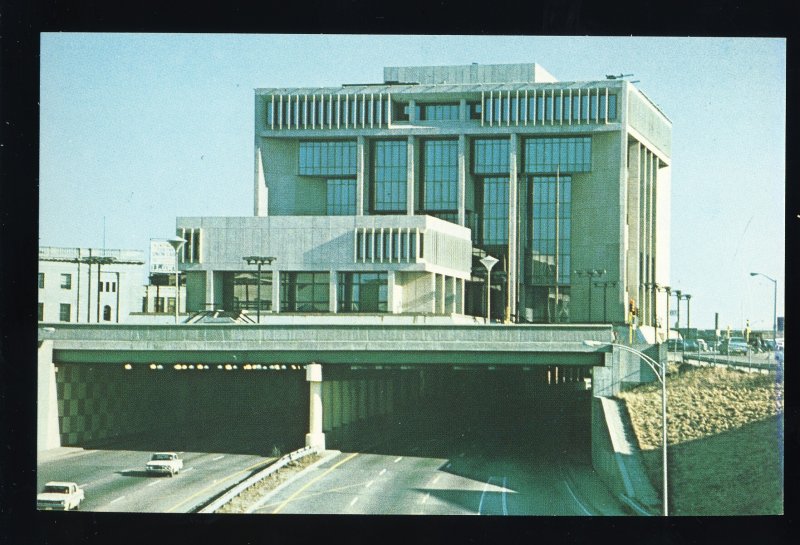 Fall River, Massachusetts/MA/Mass Postcard, New City Hall Over Route 195