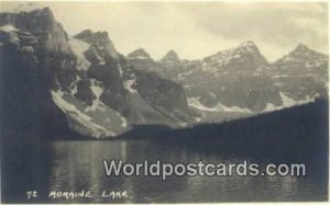 Real Photo Moraine Lake Canada Unused 