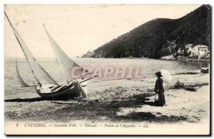 L & # 39Esterel Postcard Old Corniche & # 39or Theoule Pointe of & # 39aiguille