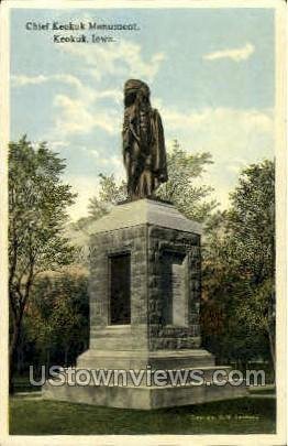 Chief Keokuk Monument - Iowa IA