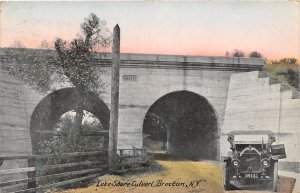 J45/ Brocton New York Postcard c1910 Lake Shore Railroad Culvert 22