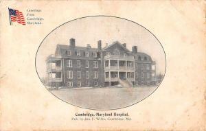 Cambridge Maryland Hospital Exterior Vintage Postcard JE228586