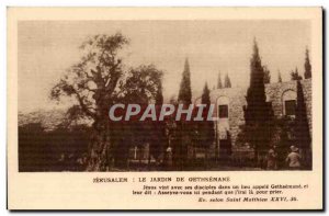 Israel - Jerusalem - Garden of Gethsemane - Old Postcard