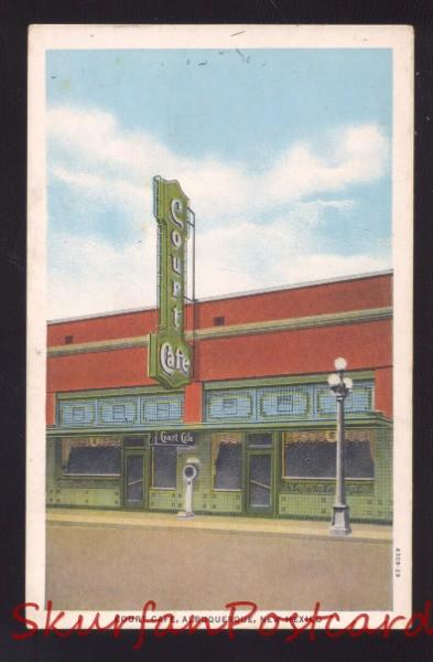 ALBUQUERQUE NEW MEXICO ROUTE 66 COURT CAFÉ RESTAURANT VINTAGE POSTCARD NM