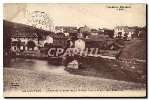 Old Postcard Louvesc Lake District and the Grand Place L'Abri des Pelerins