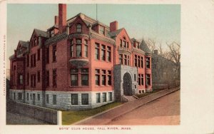 Boys' Club House, Fall River, Massachusetts, Very Early Postcard, Unused