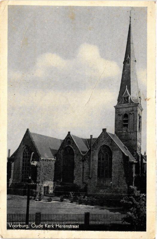 CPA AK VOORBURG Oude Kerk Herenstraat NETHERLANDS (605002)