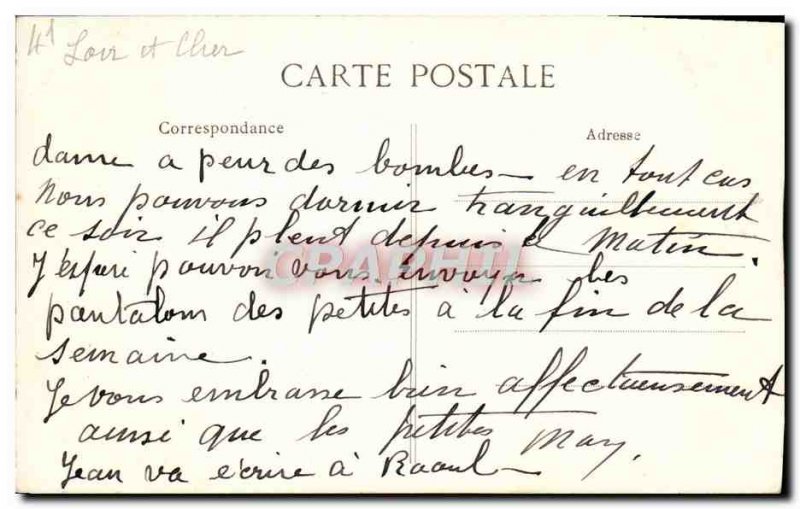 Old Postcard Blois Saint Louis