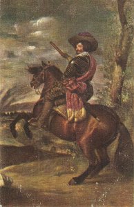 Velazquez. Conde Duque de Olivares, on horse  Fine painting, old vintage Spa