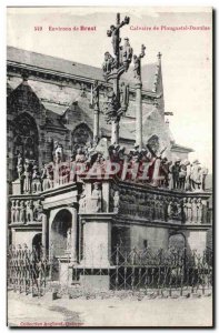 Old Postcard Environs de Brest Daoulas Calvary plougastel