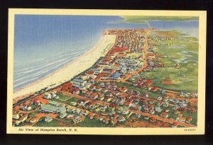 Hampton Beach, New Hampshire/NH Postcard, Aerial View Of Community & Shoreline