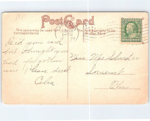 Vintage 1909 Lancaster Ohio High School Postcard Divided Back Architecture