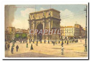 Marseille Old Postcard Door daix