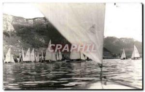 PHOTO CARD Boats on a lake