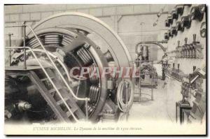 Postcard Old Automobile Factory Michelin Clermont Ferrand Dynamo Machine 1500...