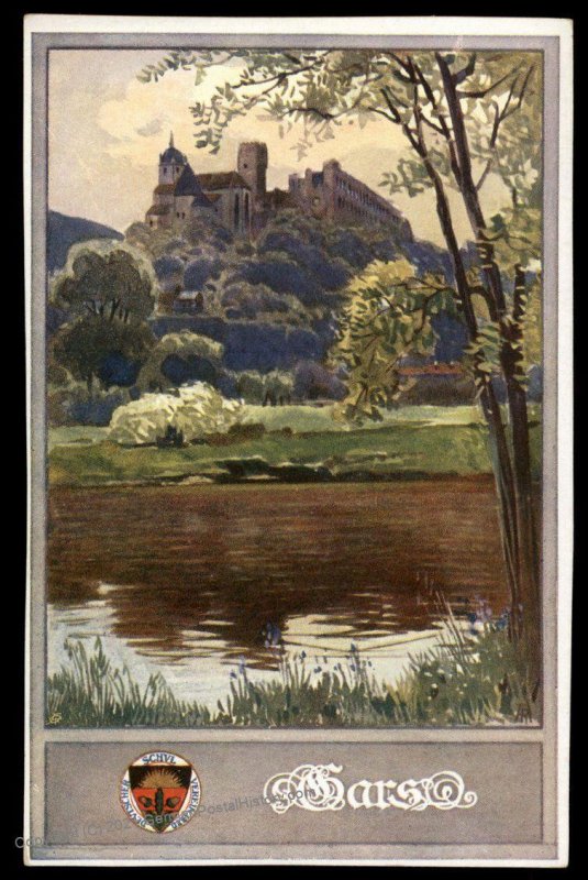 Austria Gars Castle WWI German Unification DSV Patriotic Postcard UNUSED 98824