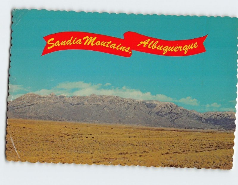 Postcard Sandia Mountains, Albuquerque, New Mexico, USA