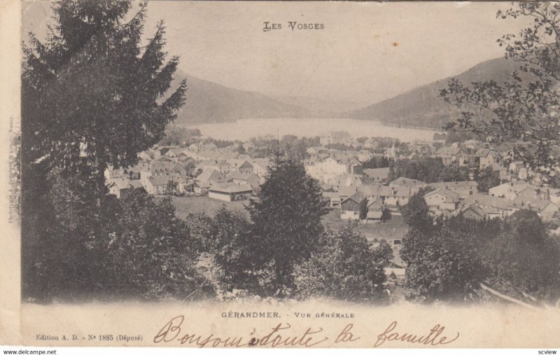 GERARDMER, Vosges, France, 1902 ; Vue Generale