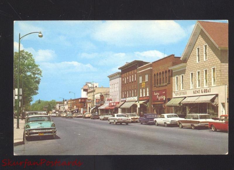 EAST AURORA NEW YORK DOWNTOWN MAIN STREET SCENE 1960's CARS 