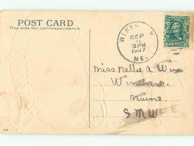 Pre-Linen SAILOR BOY WITH SUNSET AC1124