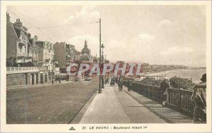 Old Postcard Le Havre Boulevard Albert