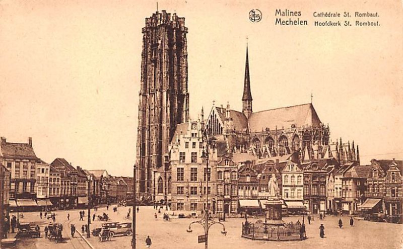 Cathedrale St Rombaute Malines Belgium Unused 