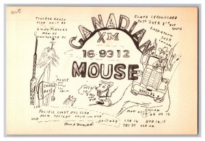 Postcard QSL CB Ham Radio Amateur Card From Saskatoon Sask. Canada XM 16-9312