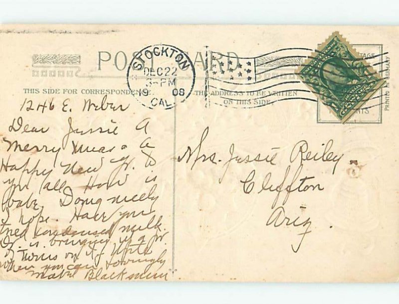 Divided-Back christmas HOLLY & SILVER BELLS o3893