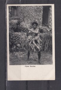 FIJI, FIJIAN WARRIOR, c1910 ppc., unused.