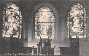 Window over Pipe Organ in Gould Memorial Church Roxbury, New York  