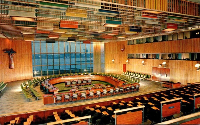 New York City United Nations Trusteeship Council Chamber 1958