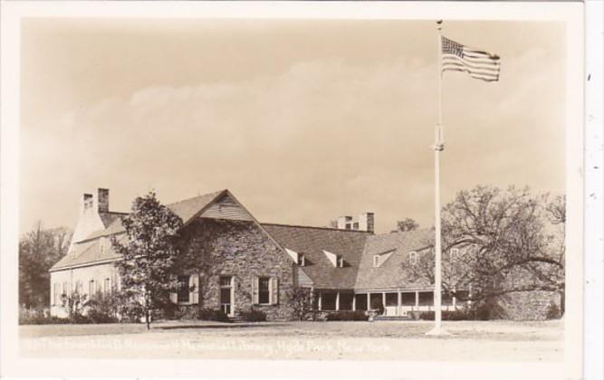 New York Hyde Park Franklin D Roosevelt Memorial Library Real Photo