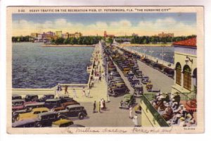 Pier, St Petersburg, The Sunshine City, Florida, Used 1939