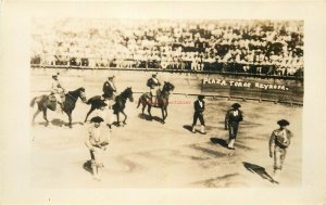 Mexico, Tijuana, Plaza de Toros, Bull Fighters, RPPC