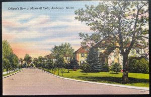 Vintage Postcard 1930-1945 Officer's Row, Maxwell Field, Alabama (AL)
