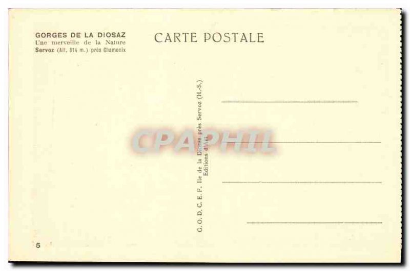 Postcard Old Eagle Waterfall Gorge Diosaz