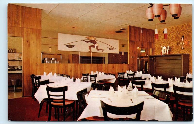 Sault Ste Marie Ontario Canada Purple Lantern Restaurant Vintage Postcard D36