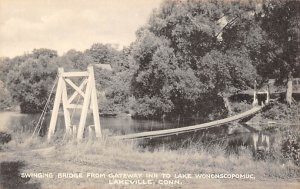 Swinging Bridge Gateway Inn to Lake Wononscopomuc - Lakeville, Connecticut CT