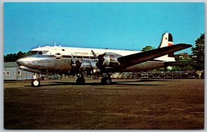 Loftleidir Icelandic Airlines Douglas DC 4 Vintage Aviation Postcard Plane