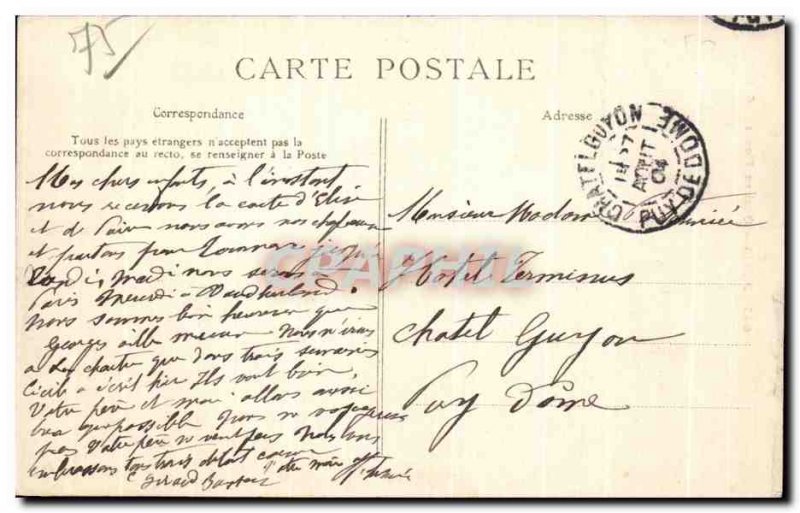 Old Postcard Paris at Quai Flowers