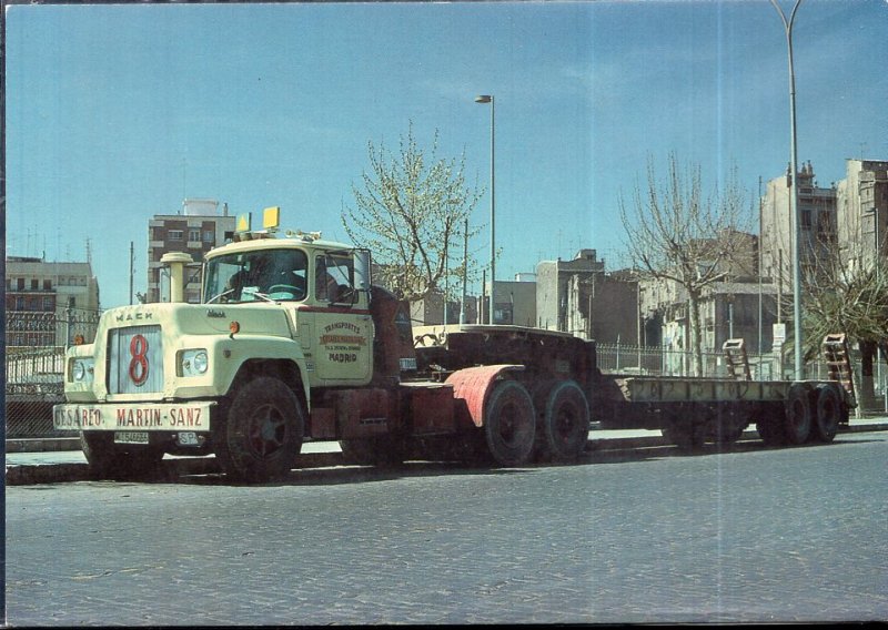 Vintage Trucks on Postcards GERMANY 1966 MACK E