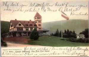 Hand Colored Postcard Elka Park Club House Catskill Mountains New York~2535