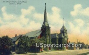 St Mary's Church & School in Jackson, Michigan