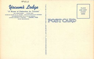 1940s Lexington Kentucky Yocum's Lodge occupation Postcard 25-10675