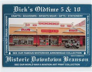 Postcard Dick's Oldtime 5 & 10, Historic Downtown Branson, Missouri