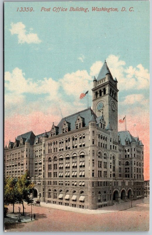 Vtg Washington DC Post Office Building 1910s View Old Postcard