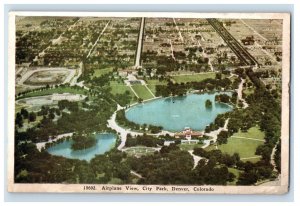 C. 1915-20 Airplane View City Park Denver Colo. Postcard F135E